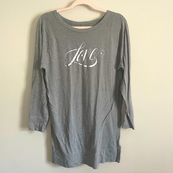 Victoria's Secret Other - Victoria's Secret Gray Sleep Shirt Dress